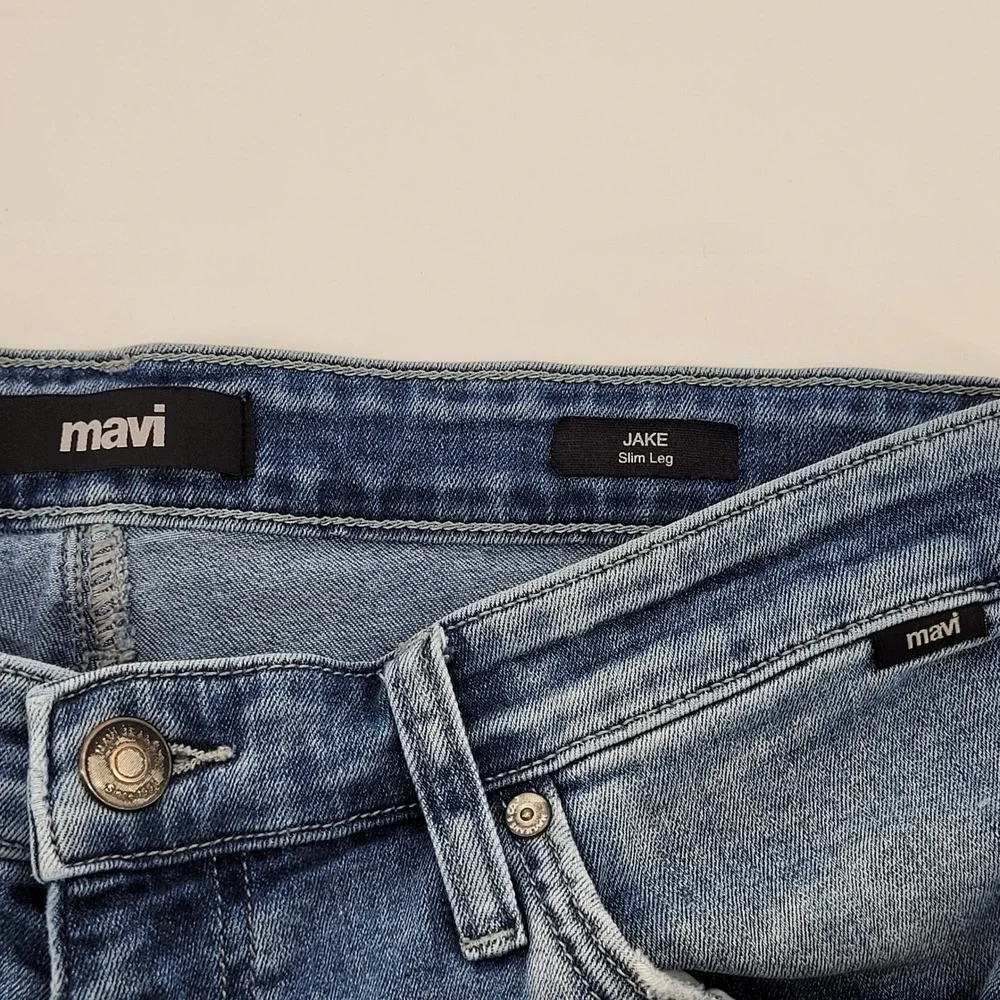 Mavi Jake Slim Leg Jeans‎ Mens 34/34 Blue Medium Wash Stretch Denim M0042281689